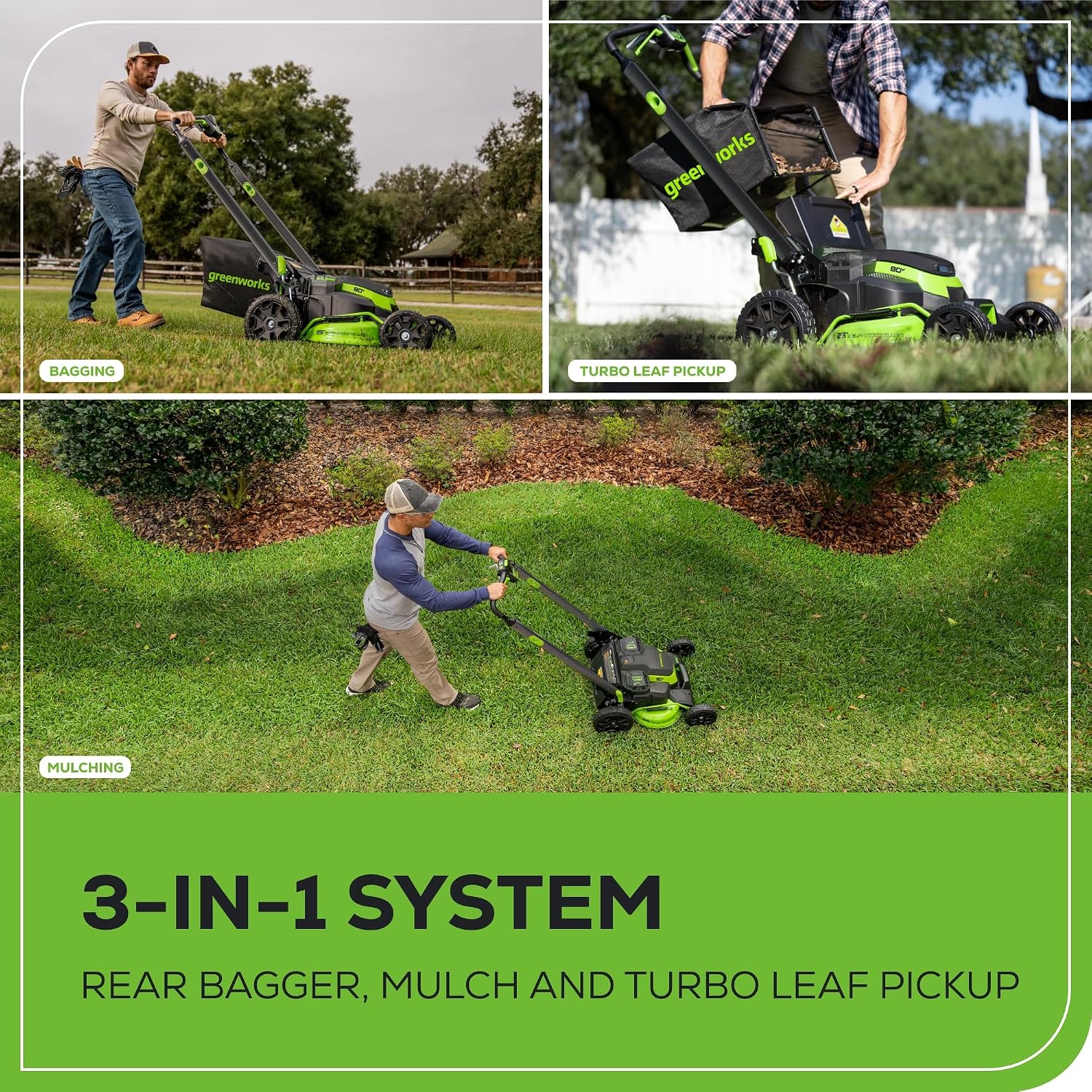 Greenworks 80V 25' Brushless Cordless ( Self-Propelled) Lawn Mower (75+ Compatible Tools), 5.0Ah Battery and Charger Included