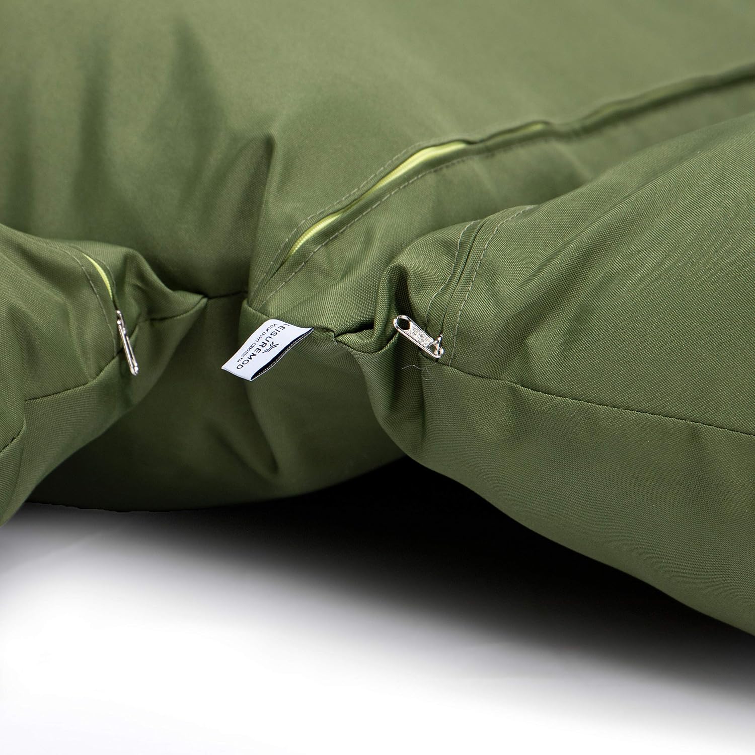 LeisureMod 2 Person Hanging Egg Chair Cushion - Dark Green, Soft Cotton Filling, Quick-Drying & Weather-Resistant, Machine Washable Outdoor Seat Cushion