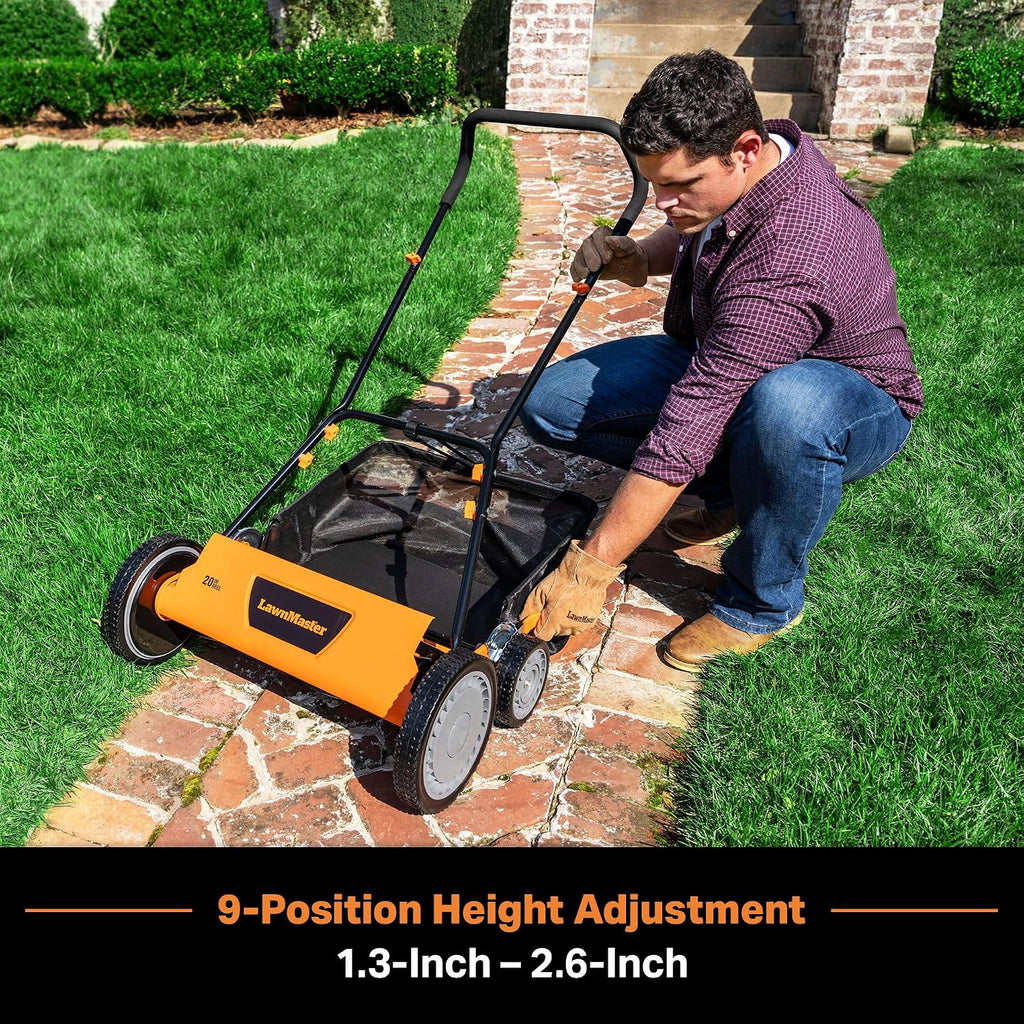 LawnMaster 20' 5-Blade Push Reel Lawn Mower – LMRM2001
