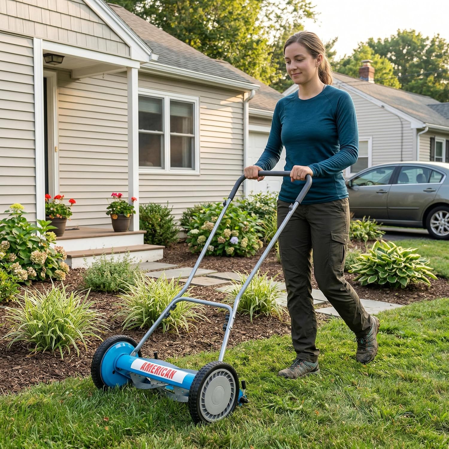 American Lawn Mower Company 2815-18 18-Inch 5-Blade Reel Push Lawn Mower