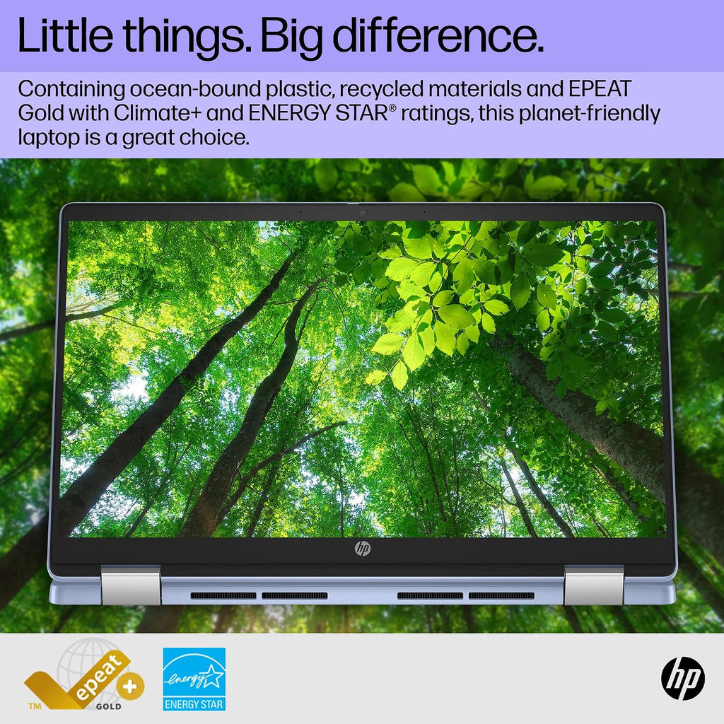 HP Chromebook x360-14inch Touchscreen Tablet - Google Laptop 2in1 - FHD Display - Intel Processor N100 Beat i3-1005G1 - USB C - Long Battery Life - School Kids - 2024 (Stylus Pen, 4GB RAM |64GB SSD)