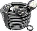 Parkworld RV 50A Shore Power Extension Cord Adapter, 50amp Camper Plug 14-50P to SS2-50R Marine Twist Lock Receptacle (75FT)