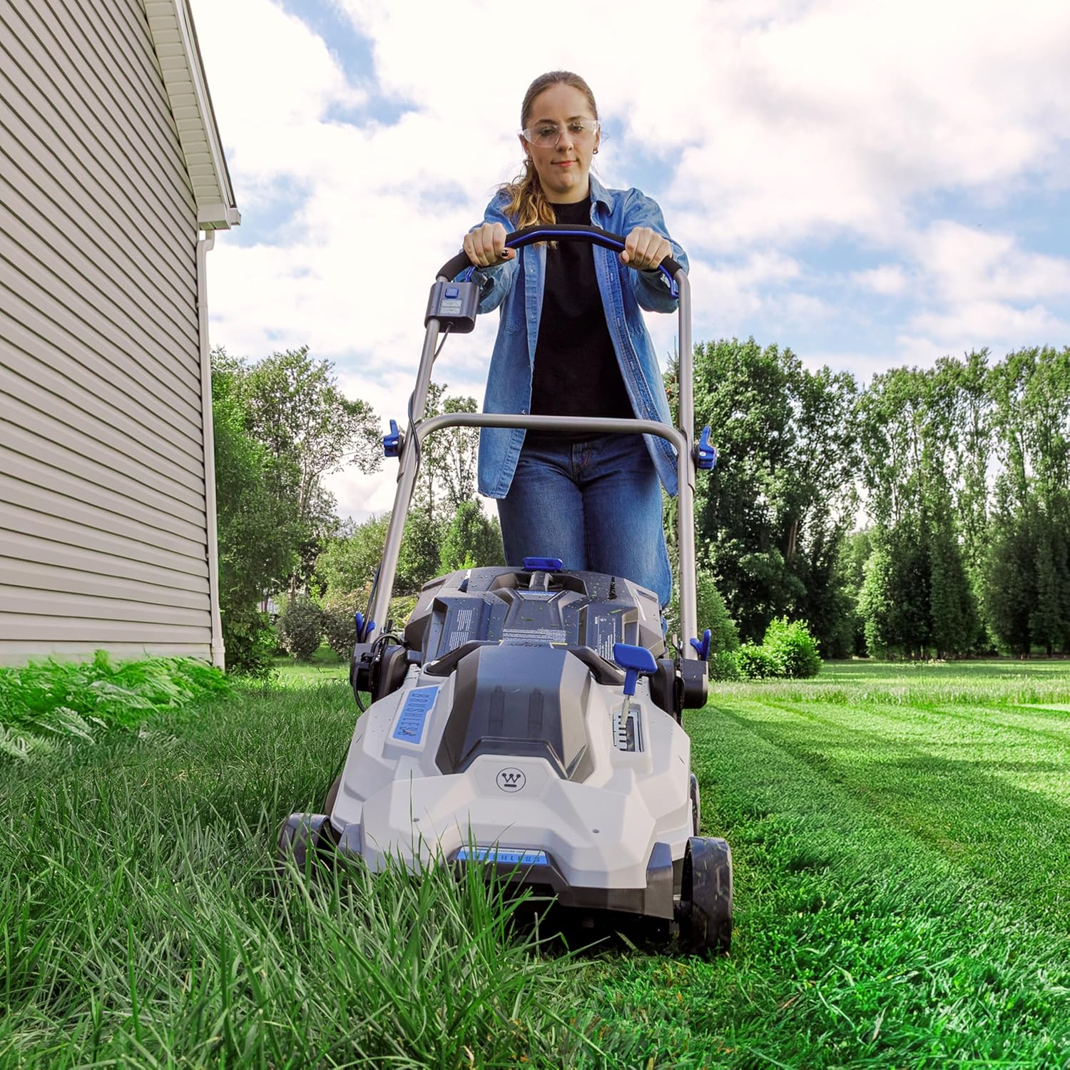 Westinghouse 40V 18 Inch Cordless (Push) Lawn Mower, Tool Only, 6 Height Positions, Up to 3100 RPM