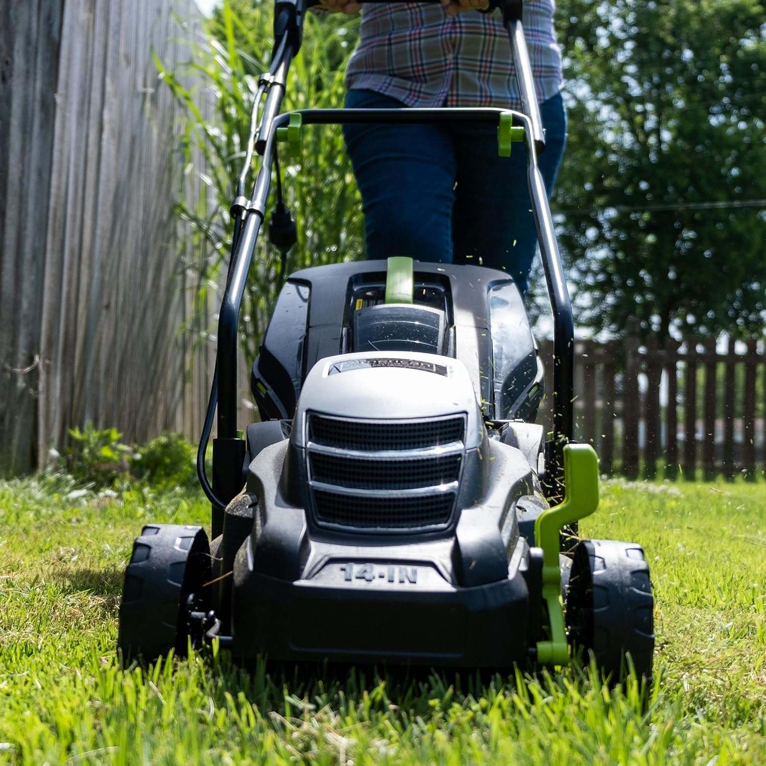 American Lawn Mower Company 50514 14' 11-Amp Corded Electric Lawn Mower, Black