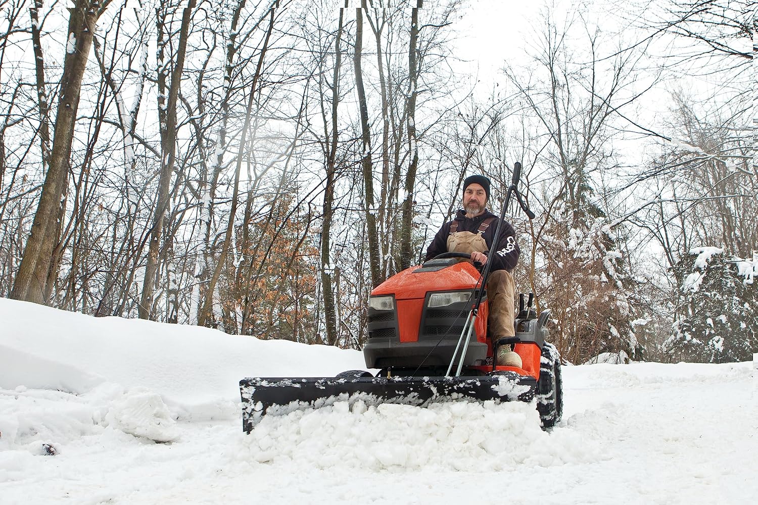 Agri-Fab LBD48D 48 Inch Front Mount Universal Snow Plow Blade; Fits many Lawn and Garden Riding Lawn Mowers/Tractors