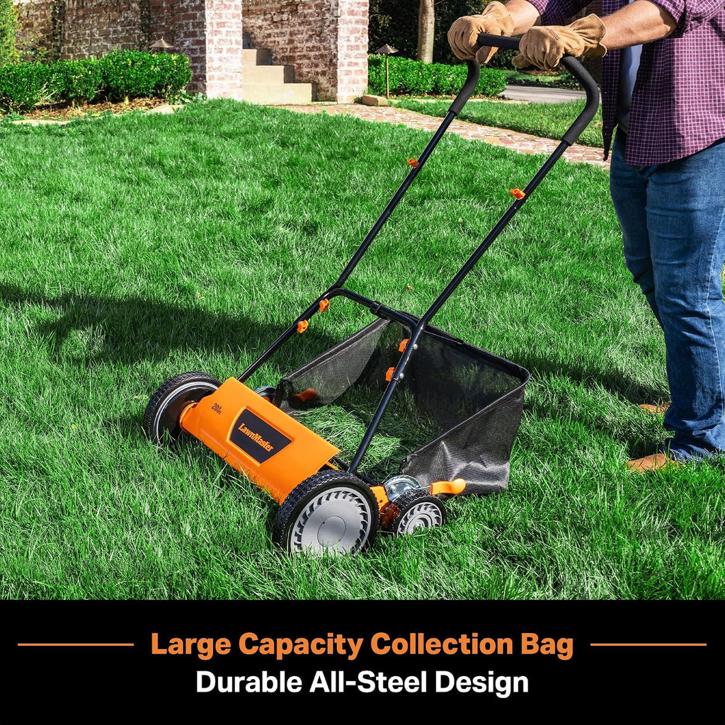 LawnMaster 20' 5-Blade Push Reel Lawn Mower – LMRM2001