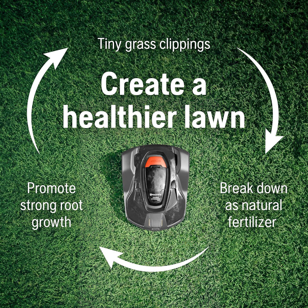 Husqvarna Automower 430X Robotic Lawn Mower with GPS Assisted Navigation, Automatic Lawn Mower with Self Installation and Ultra-Quiet Smart Mowing Tech for Medium to Large Yards (0.8 Acre), 967852845